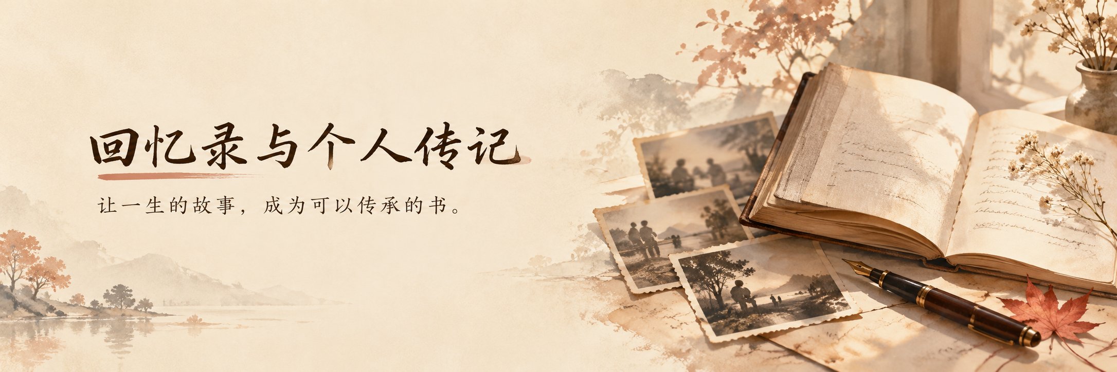 回忆录与个人传记：让一生的故事，成为可以传承的书。